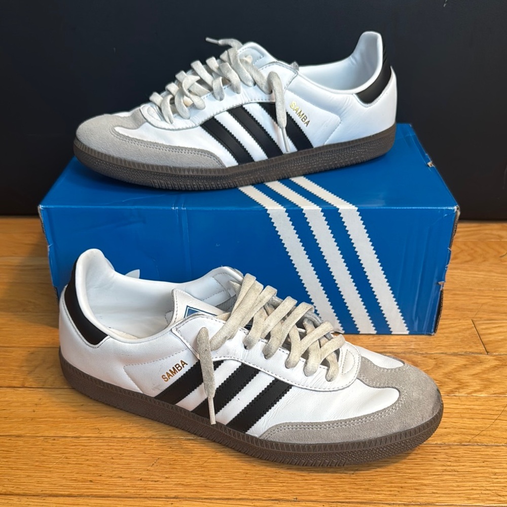 Adidas Classic OG Samba White and Black, Men’s 12